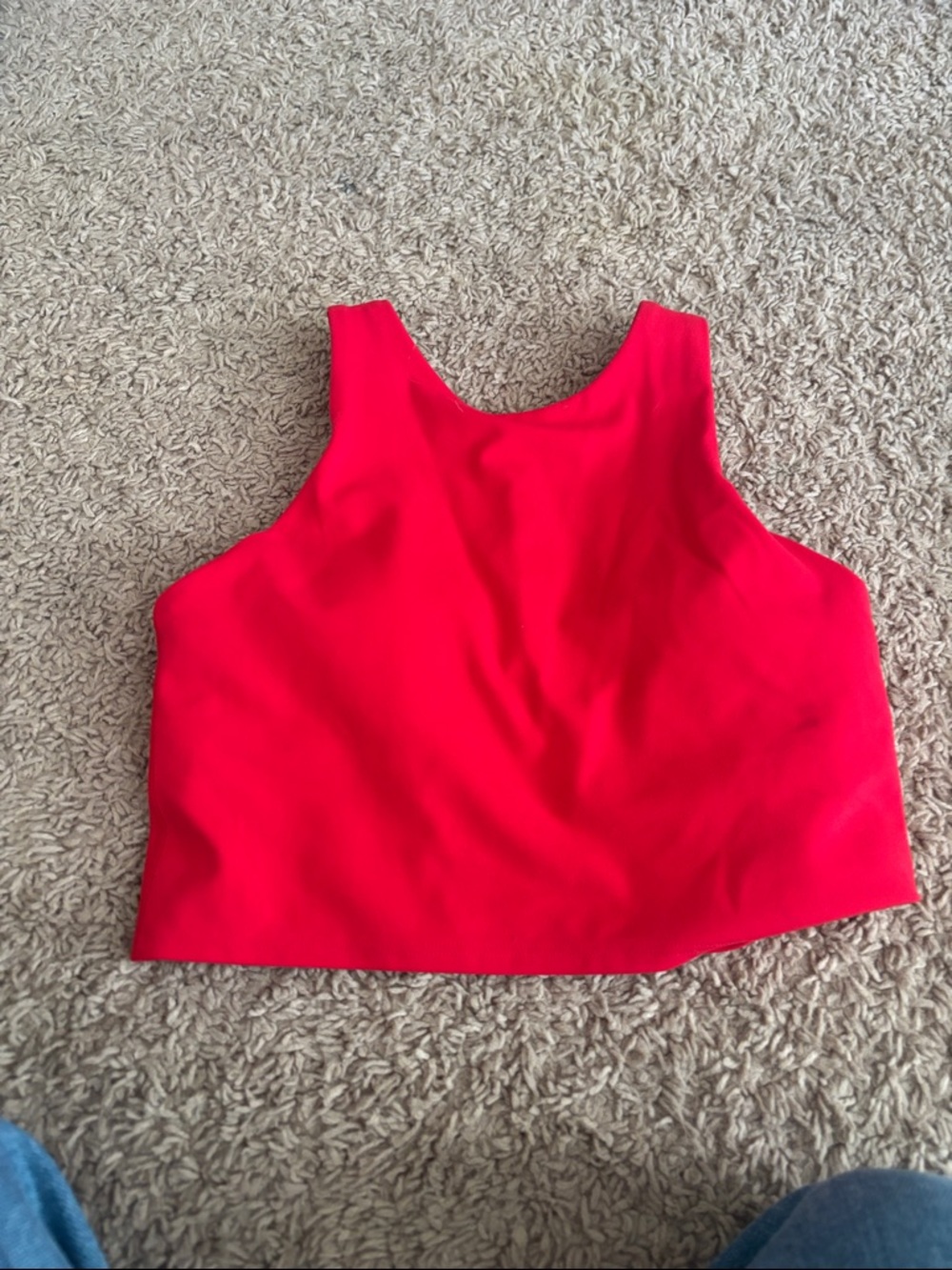 Athleta NWOT Red Sleeveless Crop Top - Women SIZE XSP